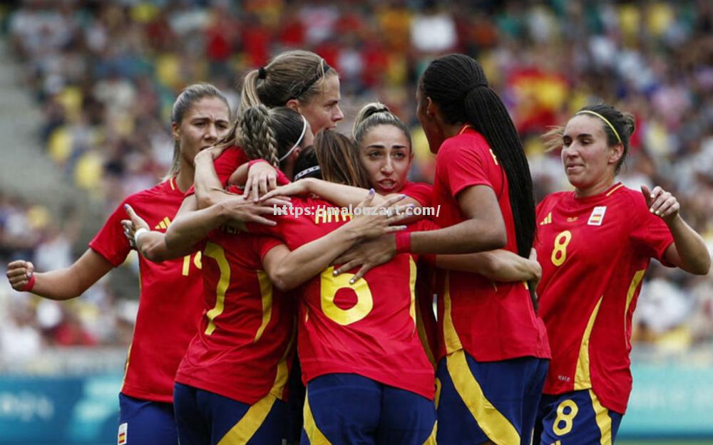 西班牙女足预备对抗尼日利亚队